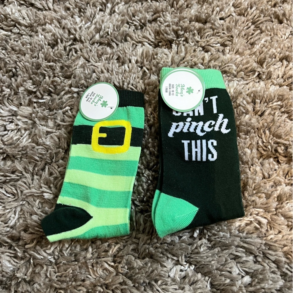 NWT set of 2 men’s Irish st Patrick’s‎ Day socks